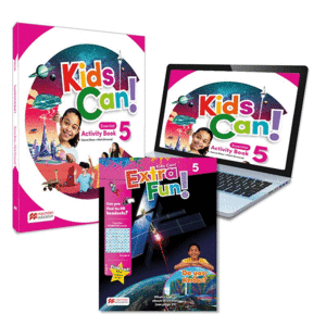 KIDS CAN! 5 ACTIVITY BOOK, EXTRAFUN & PUPIL'S APP: CUADERNO DE ACTIVIDADES DE RE