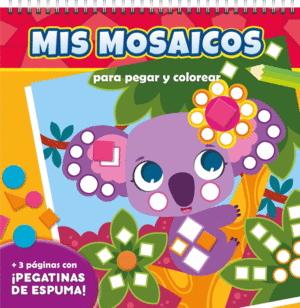 MIS MOSAICOS PARA PEGAR Y COLOREAR. ANIMALES SALVAJES