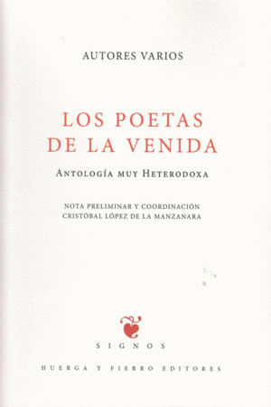 POETAS DE LA VENIDA