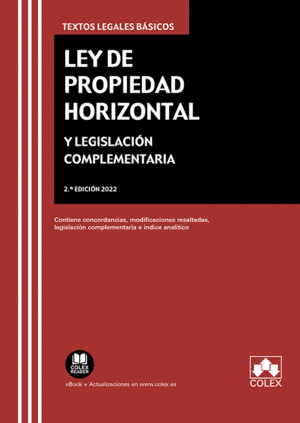 LEY DE PROPIEDAD HORIZONTAL Y LEGISLACIN COMPLEMENTARIA