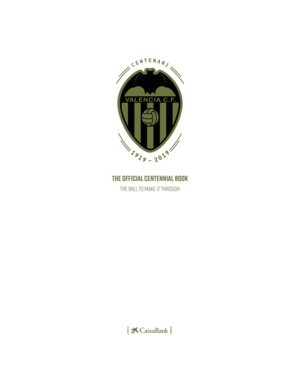 THE OFFICIAL CENTENNIAL BOOK OF VALENCA CF