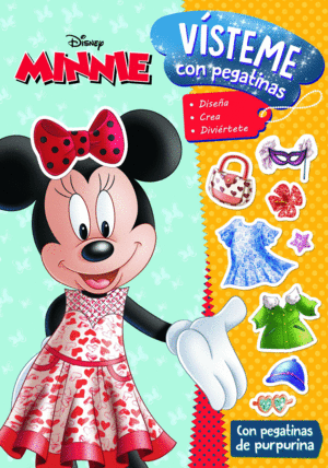 MINNIE. VÍSTEME CON PEGATINAS. DISNEY. 9788418335907