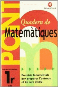 PONT MATEMTIQUES, 1 ESO