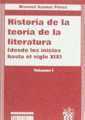 HISTORIA DE LA TEORA DE LA LITERATURA I. DESDE LOS INICIOS HASTA EL SIGLO XIX