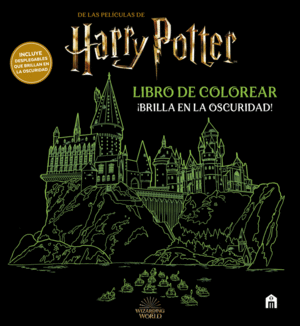 HARRY POTTER. LIBRO DE COLOREAR BRILLA EN LA OSCURIDAD!