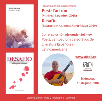 Presentacíón de Post Factum y Desafío, dos poemarios de Alexander Selimov